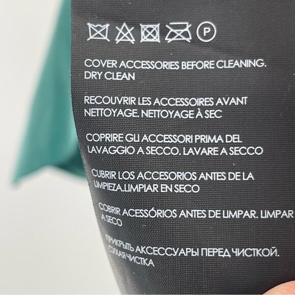 Club Monaco Kelly Green Sleeveless Faux Wrap Knee Length Casual Office Dress 00 - Picture 9 of 10